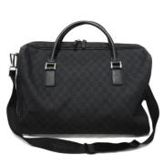 Gucci Vintage Pre-owned Canvas handvskor Black, Dam