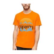 Superdry Utomhus Landskap T-shirt Orange, Herr