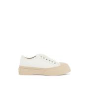 Marni Läder Pablo Sneakers med Tygdetalj White, Dam