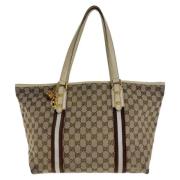 Gucci Vintage Pre-owned Canvas totevskor Brown, Dam