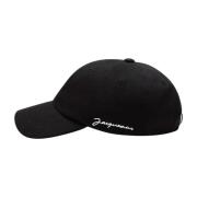 Jacquemus Svart Baseballkeps Exklusiv Passform Black, Herr