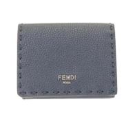 Fendi Vintage Pre-owned Laeder plnbcker Blue, Dam