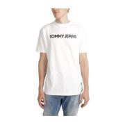 Tommy Hilfiger Klassisk Bomull T-shirt White, Herr