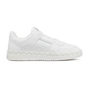 Valentino Garavani Vita Lädersneakers för Män White, Herr