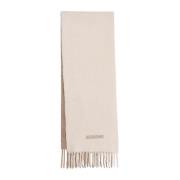 Jacquemus Beige Alpacka Ull Sjal Beige, Herr