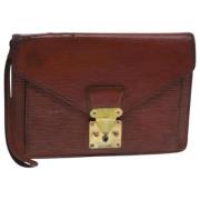 Louis Vuitton Vintage Pre-owned Laeder handvskor Brown, Dam