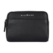 John Richmond Mäns Pouch Väska Black, Herr