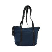 Prada Vintage Pre-owned Nylon prada-vskor Blue, Dam