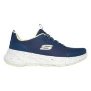 Skechers Avslappnad passform: Edgeride - Slät resa sneakers Blue, Dam