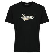 Barrow Logo Teddy T-shirt Svart Black, Herr