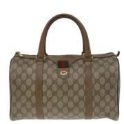 Gucci Vintage Pre-owned Canvas gucci-vskor Beige, Dam