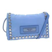 Prada Vintage Pre-owned Tyg prada-vskor Blue, Dam