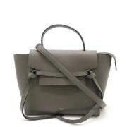 Celine Vintage Pre-owned Laeder handvskor Gray, Dam