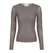 Neo Noir Silver Sten Mesh Blus Gray, Dam