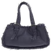 Bottega Veneta Vintage Pre-owned Laeder handvskor Blue, Dam