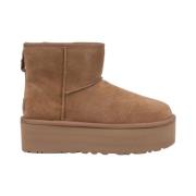 UGG Klassiska Mini Platform Boots Brown, Dam