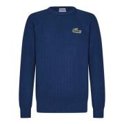 Lacoste Blå Krokodil Badge Tröja Blue, Herr