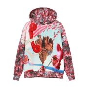 Desigual Blommig tryck huvtröja för kvinnor Multicolor, Dam