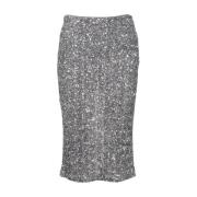 Aniye By Paljett Wrap Kjol Silver Gray, Dam