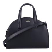 A.p.c. Svart läder tote handväska Black, Dam