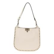 Valentino Garavani Rockstud Läder Hobo Väska Beige, Dam