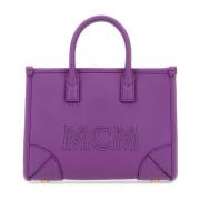 MCM Ljus Lila Läder Mini München Handväska Purple, Dam