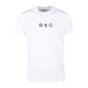 Bikkembergs Bomull Elastan T-shirt White, Herr