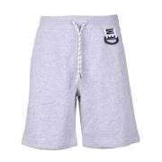 Bikkembergs Ljusgrå Bermuda Shorts för Män Gray, Herr