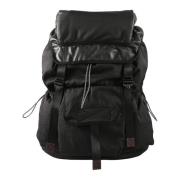 Diesel Nylon Ryggsäck med Polyuretanbeläggning Black, Herr