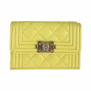 Chanel Vintage Pre-owned Laeder plnbcker Yellow, Dam