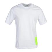 Bikkembergs Bomull Elastan T-shirt White, Herr