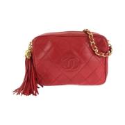 Chanel Vintage Pre-owned Laeder chanel-vskor Red, Dam