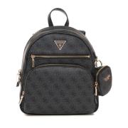 Guess Stilren Power Ryggsäck med Framfickor Black, Dam