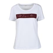 Emporio Armani EA7 Bomull Modal Elastan T-shirt White, Dam