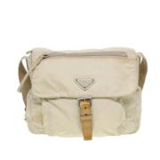 Prada Vintage Pre-owned Canvas prada-vskor Beige, Dam