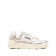 Autry Panel Lace-Up Sneakers White, Dam