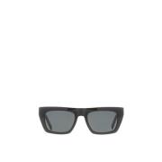 Saint Laurent Acetat solglasögon med metall detalj Black, Unisex