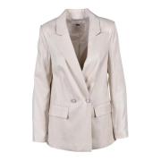 Guess Stilig Jacka i Viskos Polyester Blandning White, Dam