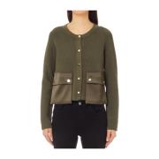 Liu Jo Grön Cardigan Sweater Elegant Mångsidig Green, Dam