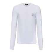 Versace T-shirt med logotyp White, Herr