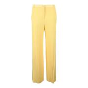 Patrizia Pepe Elegant Stretch Byxor Yellow, Dam