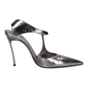 Casadei Med klack Silver Gray, Dam