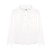 Roy Roger's Vit Bomull Poplin Skjorta White, Dam