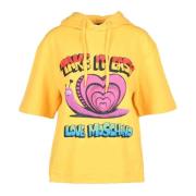 Love Moschino Bomull Elastan Sweatshirt Yellow, Dam