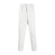 Jil Sander Vita Avslappnade Bomullsbyxor White, Herr