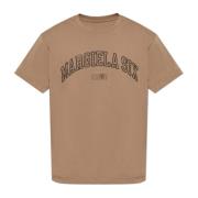 MM6 Maison Margiela T-shirt med tryck Brown, Herr