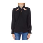 Liu Jo Svart Cut Out Blus Black, Dam