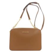 Michael Kors Pre-owned Pre-owned Canvas axelremsvskor Brown, Dam