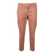 Dondup Casual Bomullsblandning Stretchbyxor Brown, Dam