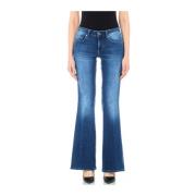 Liu Jo Flared Beat Jeans för kvinnor Blue, Dam